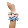 Scrunchie elastika za lase iz lanu - Image 3