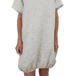 Lanena balon obleka LINA