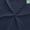 Rebrasta pletenina RIB-1x1 - 97/3 eko bombaž GOTS - navy modra - Image 3