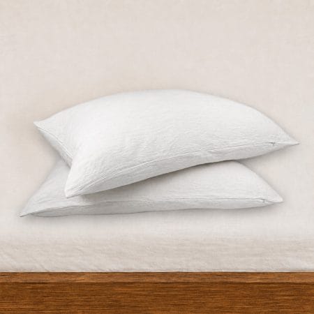Lanena prevleka za vzglavnik BELA KOMFORT